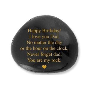 Happy Birthday Decorative You are My Rock Father Present Paper Weight S21